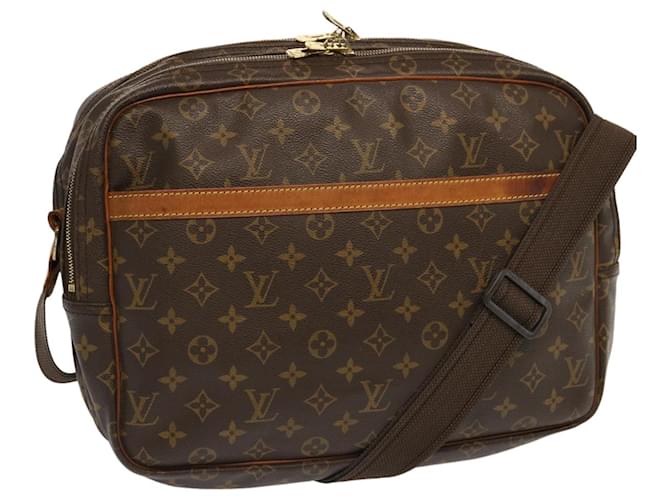 Louis Vuitton Reportero Castaño Lienzo  ref.1338297