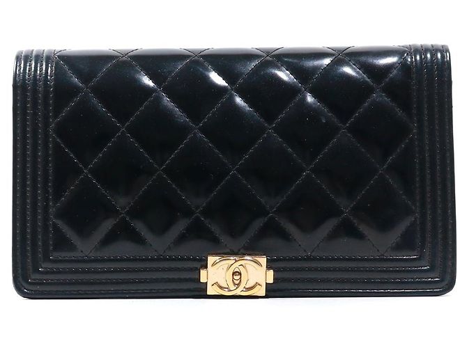 CHANEL Wallets Boy Black Leather