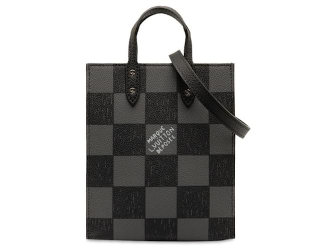 Louis Vuitton Sac plat Black Cloth  ref.1338721