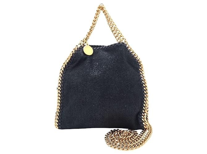 Stella Mc Cartney Stella McCartney Tiny falabella Black Polyester  ref.1338966