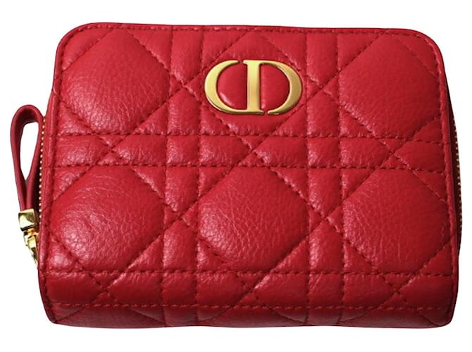 Dior Caro Red Leather  ref.1339058