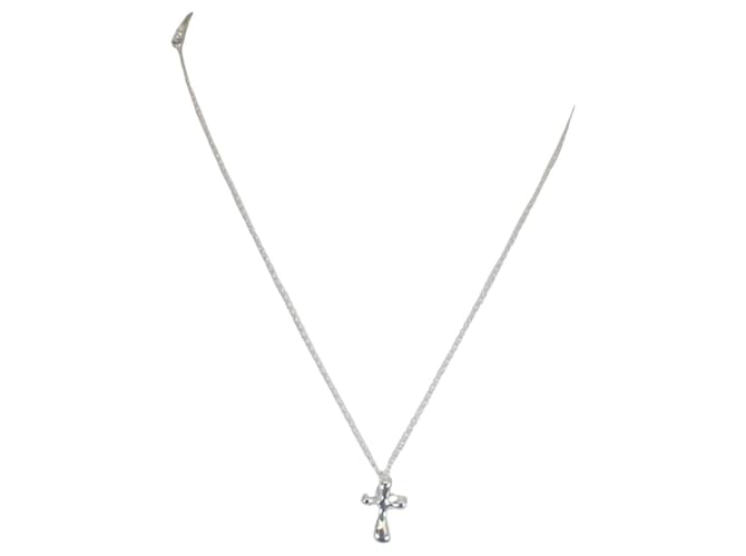 Tiffany & Co Croix infinity Silvery Silver  ref.1339196