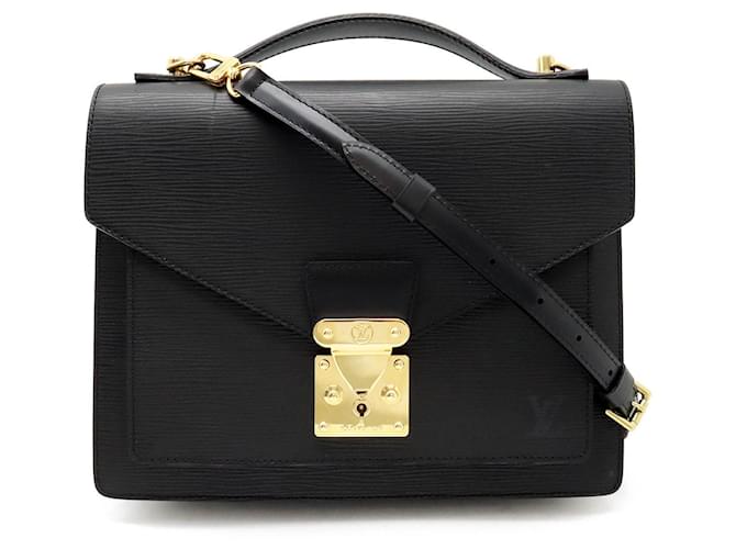 Louis Vuitton Monceau Black Leather  ref.1339280