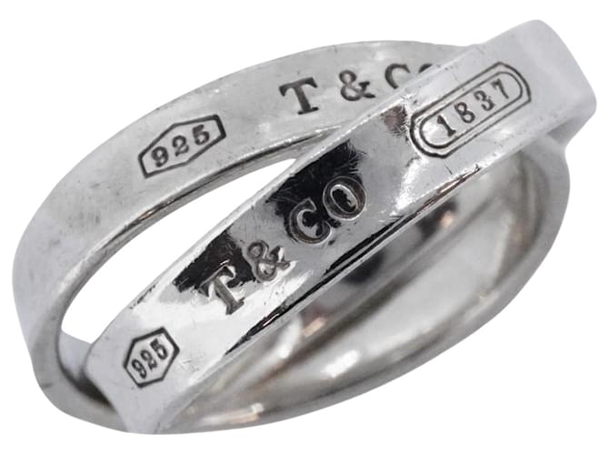 TIFFANY & CO 1837 Interlocking Argent Argenté  ref.1339317