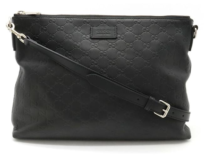 Gucci Guccissima Preto Couro  ref.1339329