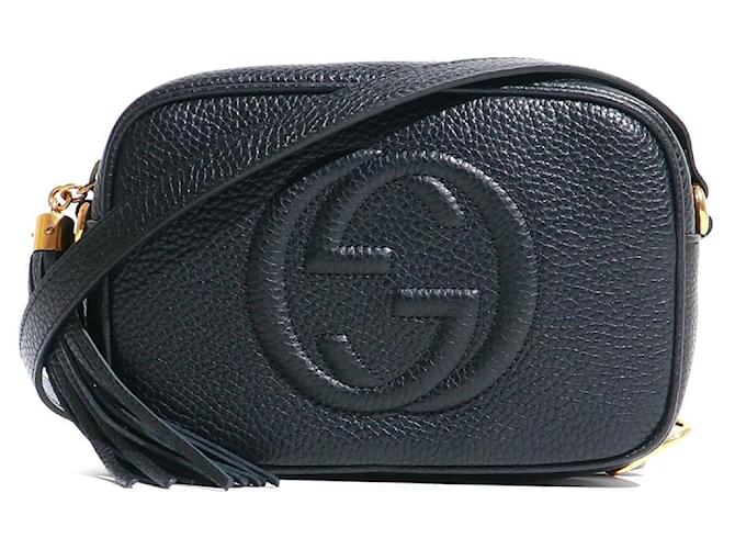 GUCCI Handbags Soho Black Leather  ref.1339477