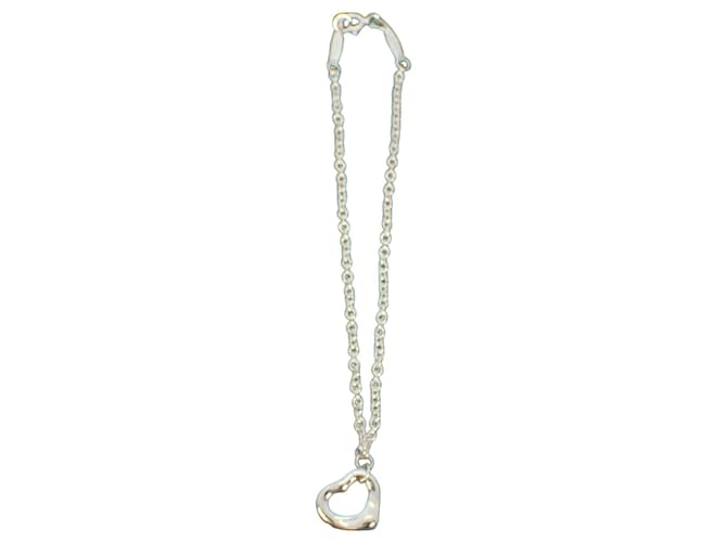 Tiffany & Co Open Heart Silvery Silver  ref.1339525
