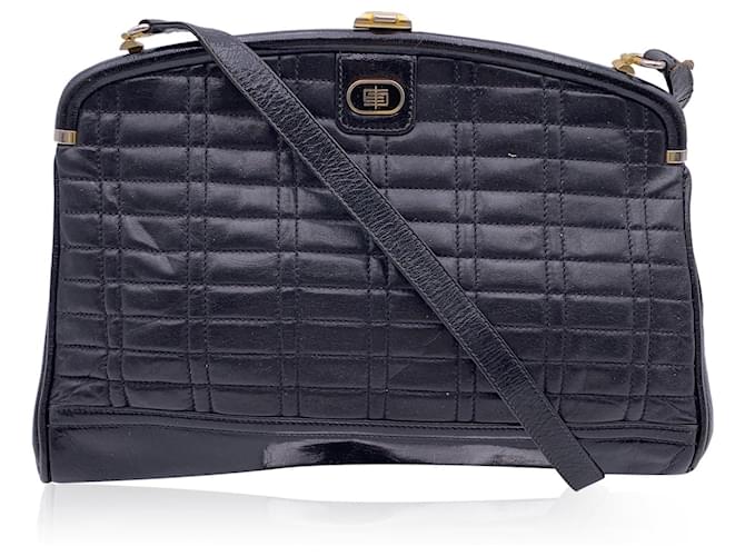 Emilio Pucci Shoulder Bag Vintage Black Leather  ref.1339701