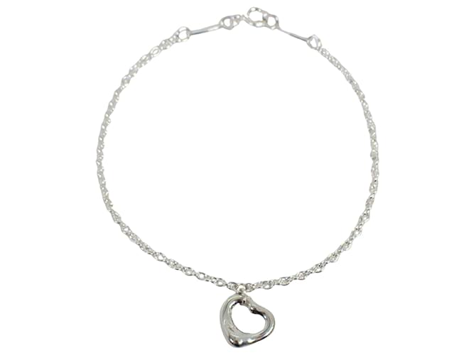 Tiffany & Co Open Heart Silvery Silver  ref.1339741