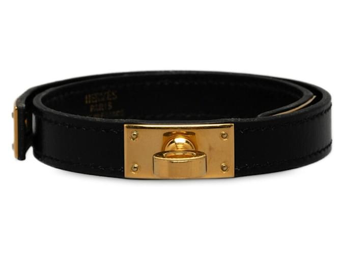 Hermès Ermete Nero Pelle  ref.1339877