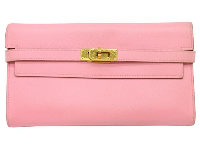 Hermès Kelly Pink Leather  ref.1339894