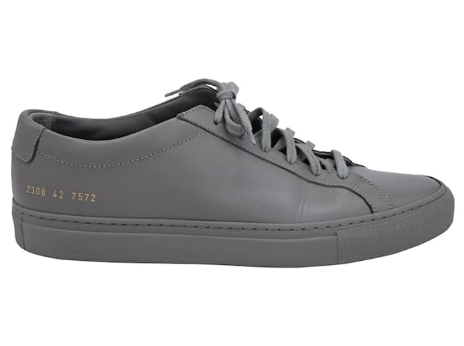 Autre Marque Common Projects Baskets Achilles Originales en Cuir Gris  ref.1340101