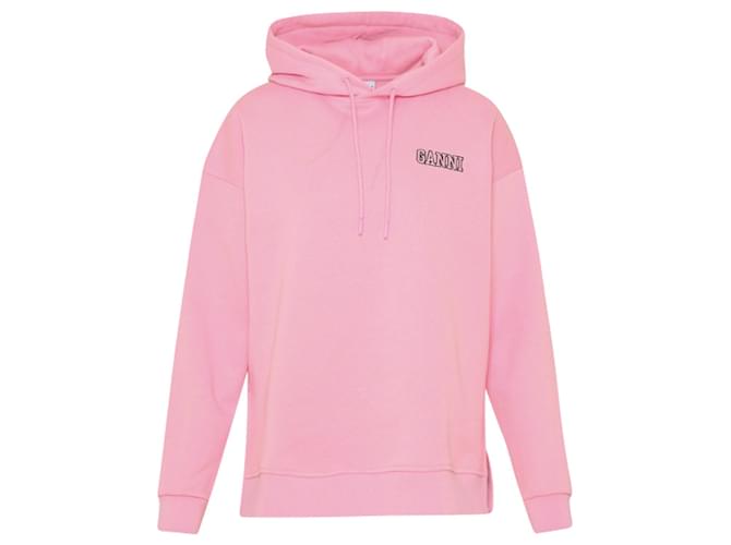 Ganni pink sweatshirt  Cotton  ref.1340120