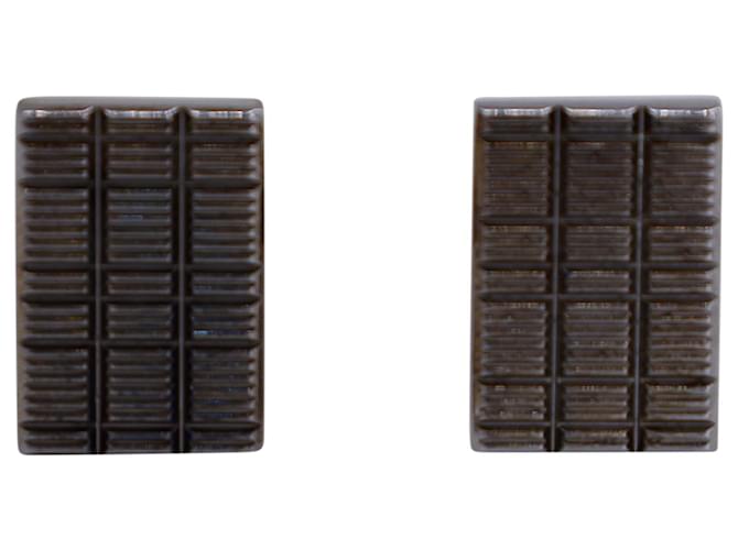 Gemelos Lanvin rectangulares en metal plateado Plata  ref.1340123