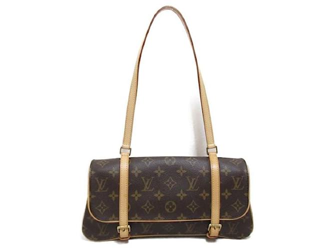 Louis Vuitton Marelle Canvas Handbag M51157 in good condition Cloth  ref.1340146