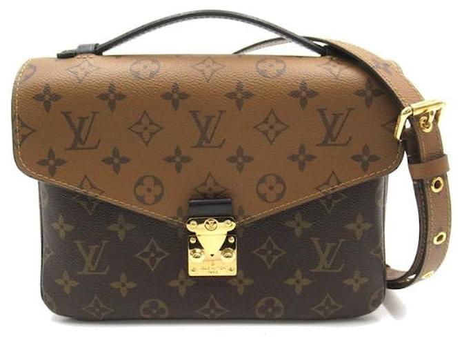 Louis Vuitton Pochette Metis MM Canvas Crossbody Bag M44876 in excellent condition Cloth  ref.1340184