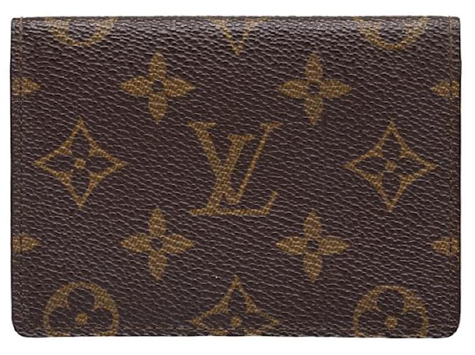 Louis Vuitton Porte 2 Cartes Vertical Canvas Card Case M60533 in excellent condition Cloth  ref.1340216