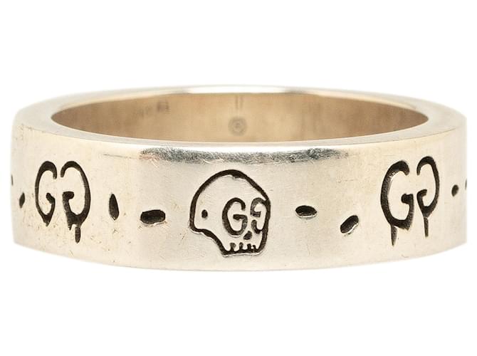 Anillo fantasma con GG plateado de Gucci Plata Metal  ref.1340353