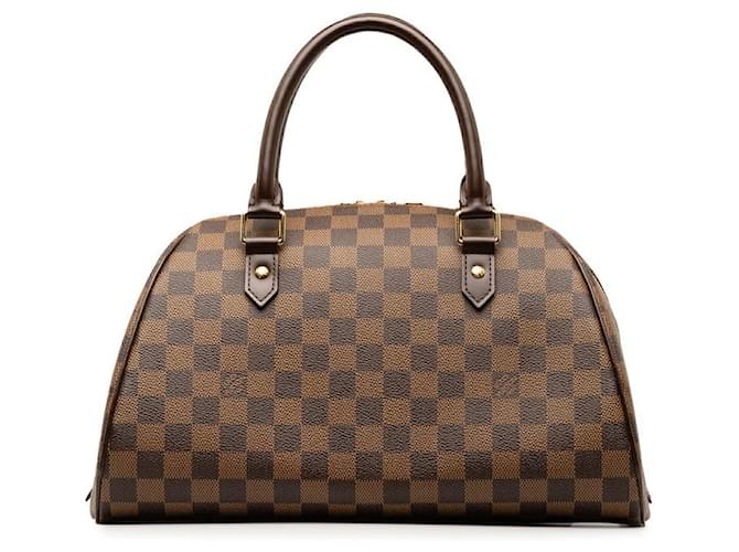 Louis Vuitton Ribera MM Canvas Handbag N41434 in good condition Cloth  ref.1340380