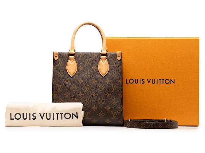 Louis Vuitton Sacola de lona Sac Plat BB M45847 Em uma boa condição  ref.1340387