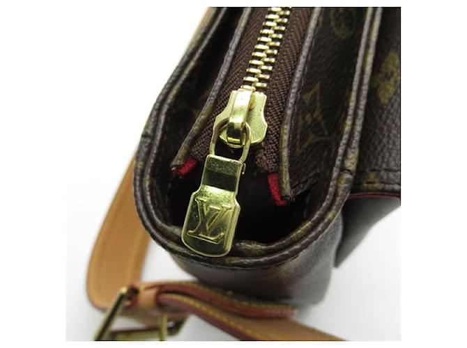 Louis Vuitton Vivacite GM Canvas Shoulder Bag M51163 in good condition Cloth  ref.1340390