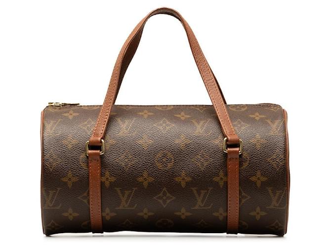 Bolso de mano Louis Vuitton Monogram Papillon 26 M51366 de cuero PVC marrón en muy buen estado Lienzo  ref.1340428