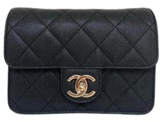 Wallet On Chain Chanel Like a Wallet Mini Flap Black