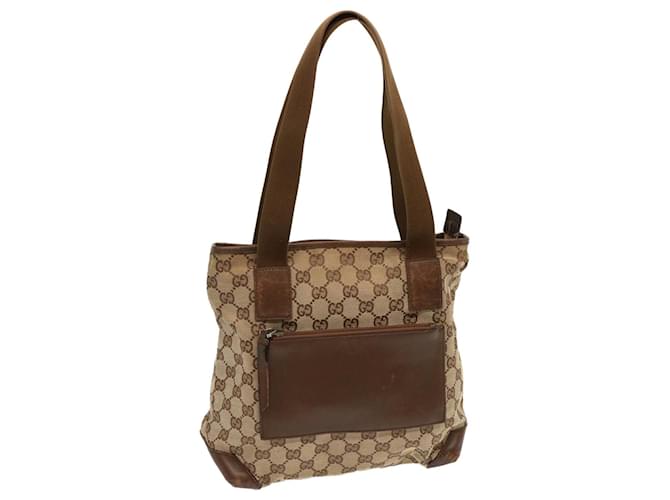 GUCCI Sac cabas en toile GG Beige 28893 Authentification1628  ref.1340630