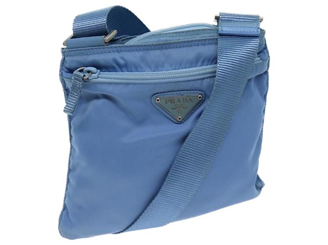 PRADA Shoulder Bag Nylon Blue Auth fm3368  ref.1340632