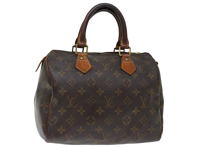 Louis Vuitton Monogram Speedy 25 Hand Bag M41528 LV Auth yk11818 Cloth  ref.1340643