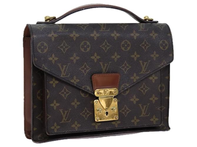 Louis Vuitton Monogram Monceau 28 Hand Bag 2way M51185 LV Auth 71226 Cloth  ref.1340668