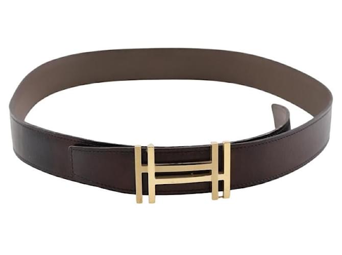 Hermès Leather leather belt Black  ref.1340683