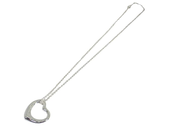 Tiffany & Co Open Heart Silvery Silver  ref.1340719