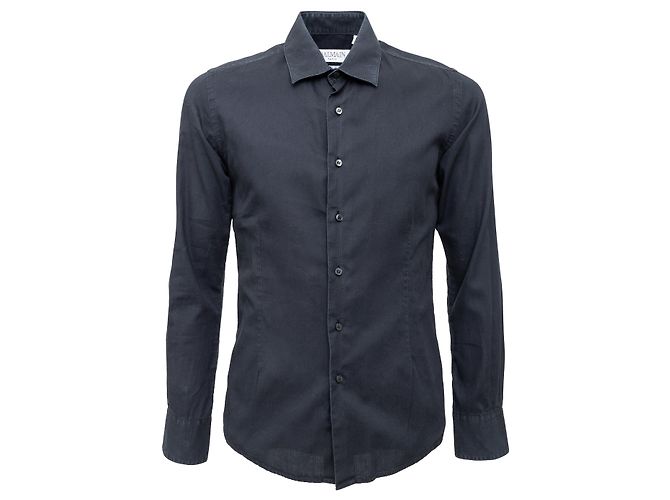 Camicia in cotone Balmain Nero