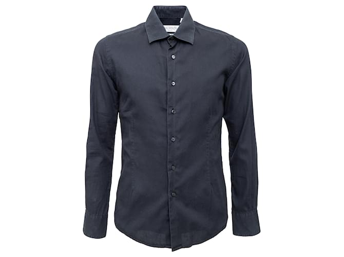 Camisa de algodão Balmain Preto  ref.1340724