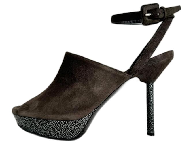 Yves Saint Laurent Fall 2009 Grey Suede  ref.1340735