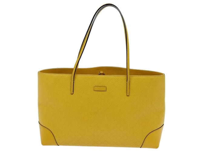 Gucci Diamante Cuir Jaune  ref.1340820