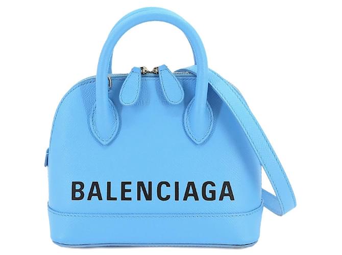Balenciaga Ville Cuir Bleu  ref.1340906
