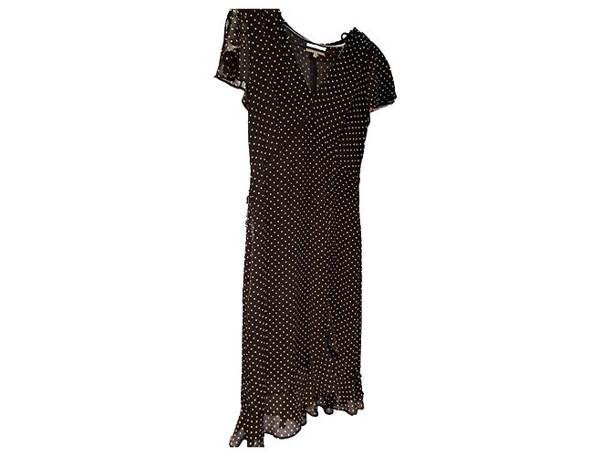 Gerard Darel Feminines Vintage-Kleid Schwarz