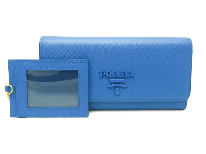 Prada Saffiano Azul Cuero  ref.1341050