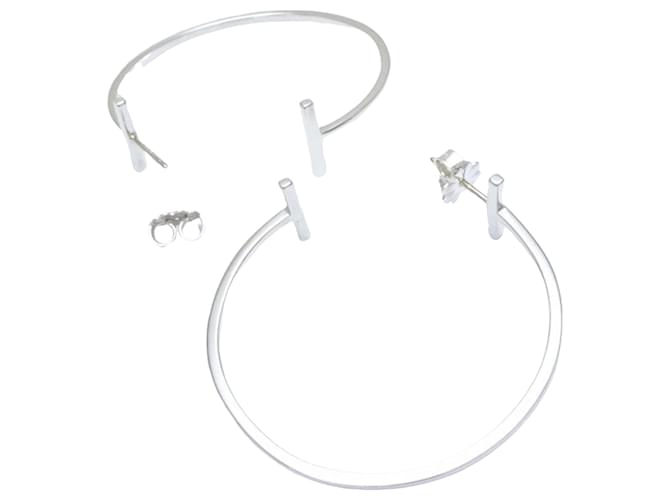 Tiffany & Co T wire Silvery Silver  ref.1341063