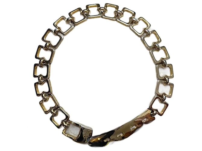 Wide metal chain belt Guy Laroche 70-75 cm Gold hardware  ref.1341175