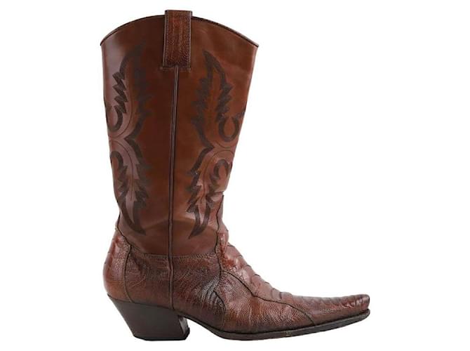 Sartore Bottes en cuir Marron  ref.1341231