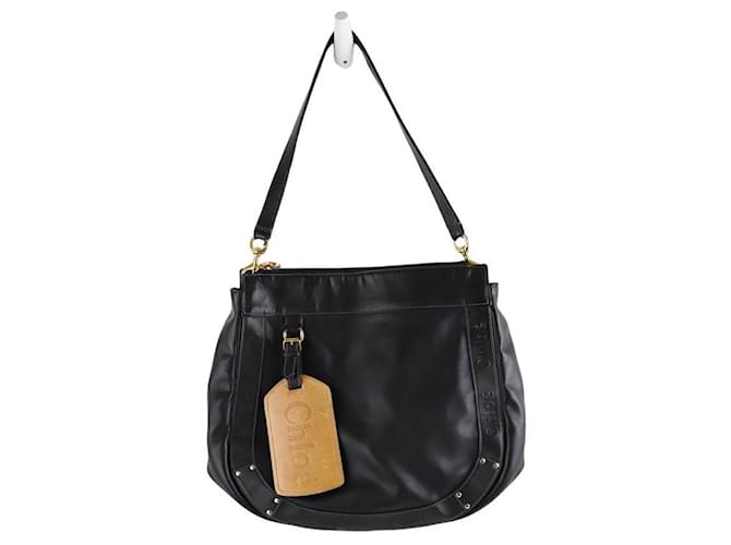 Chloé Leather shoulder bag Black  ref.1341248