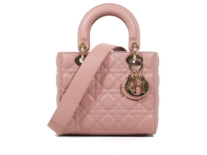 Lady Dior DIOR  Handbags T.  leather Pink  ref.1341296