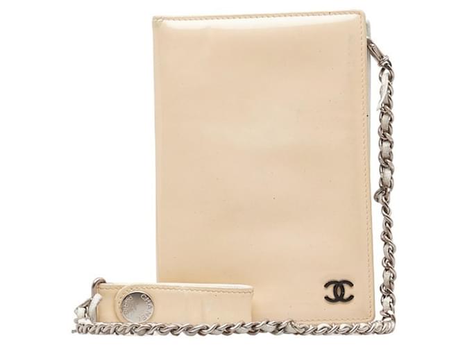 Timeless Chanel Logo CC Beige Leather  ref.1341433