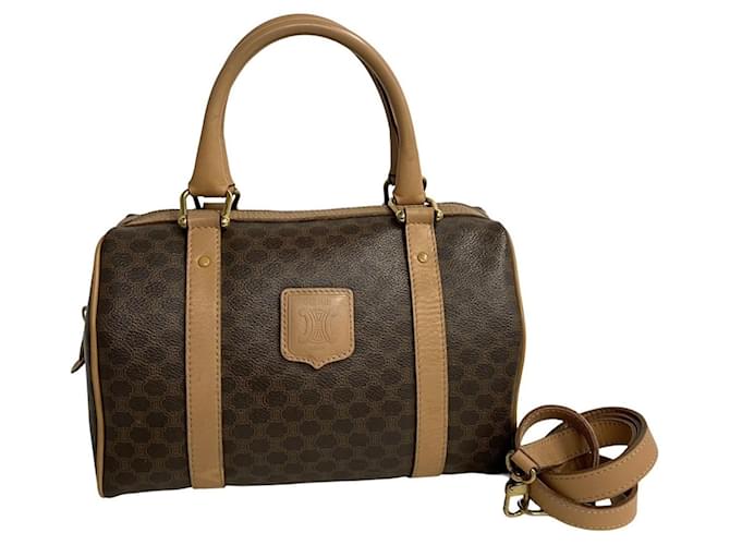 Céline Celine Macadam Brown Leather  ref.1341676