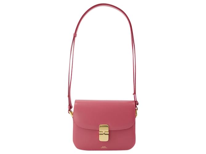 Apc Borsa a tracolla piccola Grace - A.P.C. - Pelle - Rosa Vitello simile a un vitello  ref.1341878