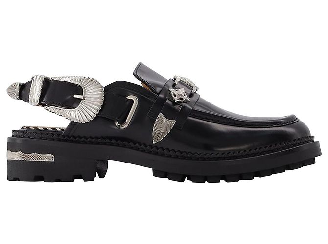 AJ1070 Mocassins - Toga Pulla - Couro - Preto