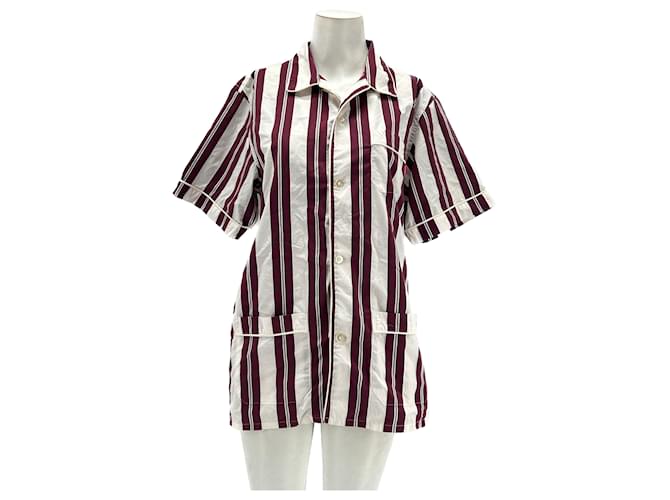 SUPREME  Shirts T.International M Cotton Dark red  ref.1341925